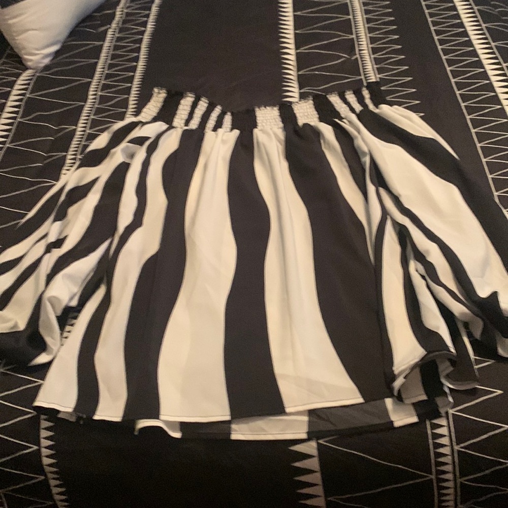 Blouse, size L black/ white